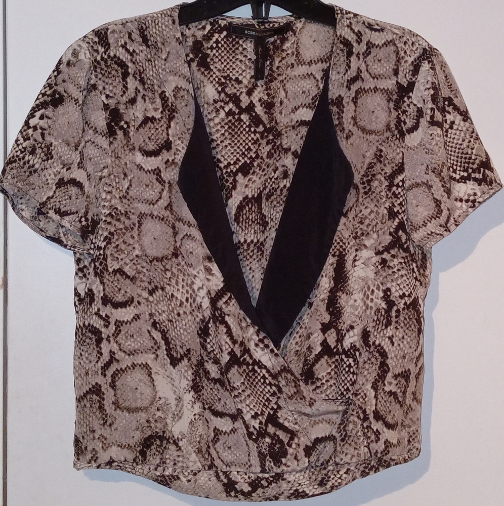 BCBG Maxazria SILK Size S animal prints NWOT